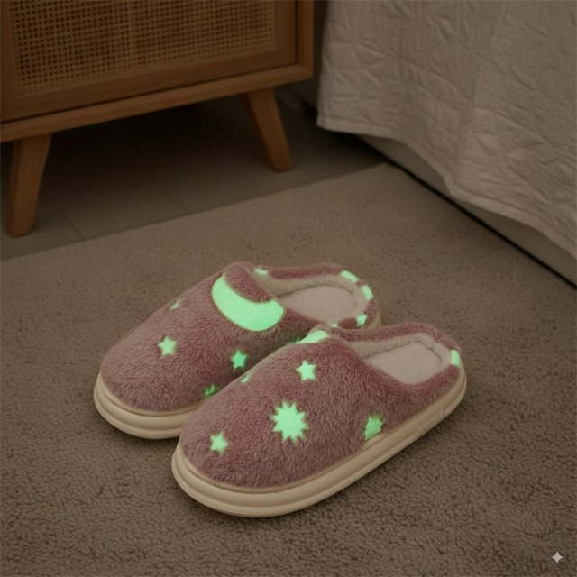 Cotton slippers for women winter 2025 new indoor home non-slip thick bottom non-slip plus velvet warm wool slippers for men