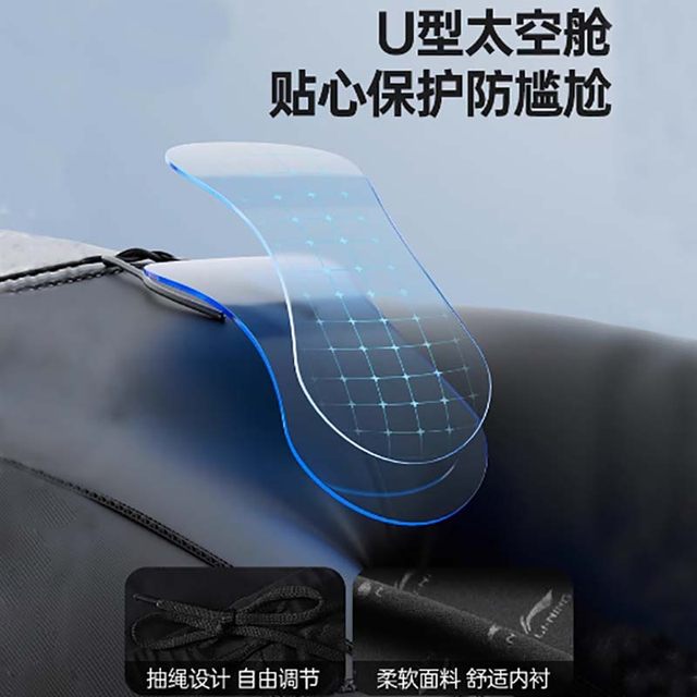 Li Ning swim trunks men's long 5-centp pants for adults' new swimming trunks soaked in hot spring double-layer anti-embarrassing beach pants to make you look thin