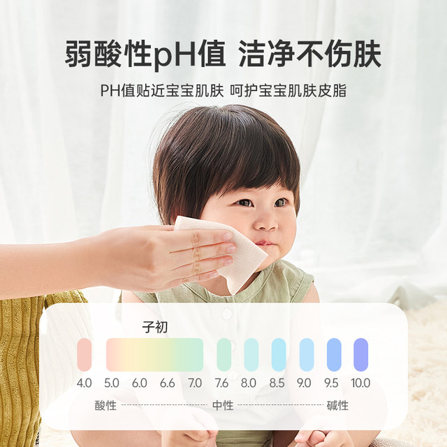 Zichu baby wet wipes for baby hands and mouth special children's butts soft skin-friendly and affordable wet tissue