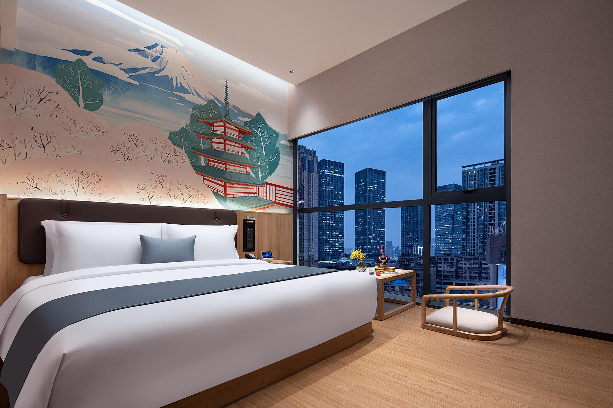 华天精选酒店(长沙国金中心店)时尚榻榻米房