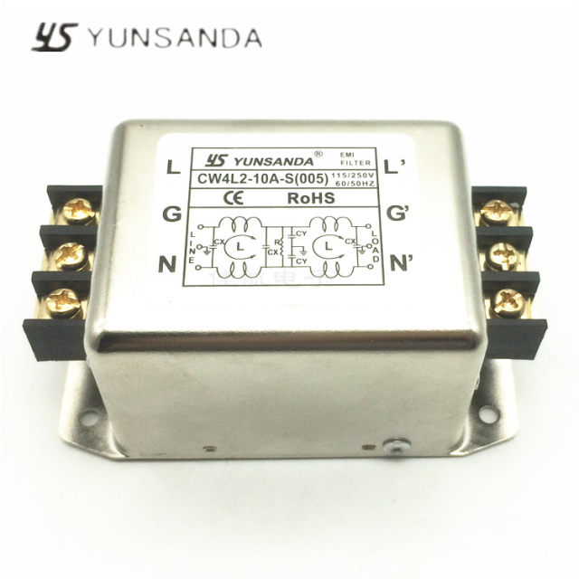 Single-phase AC filter CW4L2-10A-S CW4L2-20A-T terminal CW4L2-10A-S (005 guide rail