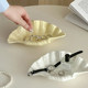 French shell-shaped desktop jewelry ornaments keys and entrance storage box light luxury ceramic fruit tray household props