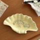 French shell-shaped desktop jewelry ornaments keys and entrance storage box light luxury ceramic fruit tray household props