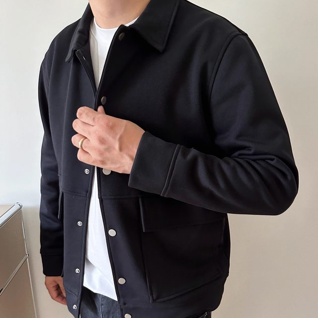 Dayi Wuyou Large Size Men's Autumn New Korean Fashion Fatty Plus Fat Plus Large Men's Short Lapel Jacket Jacket