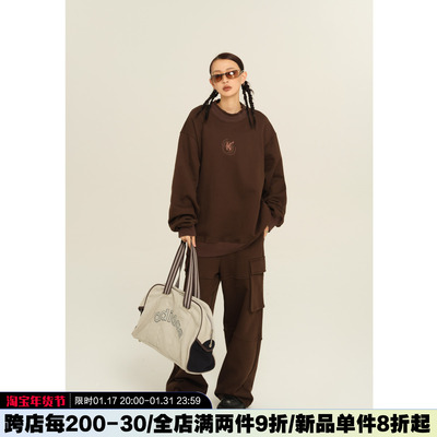 taobao agent Genuine design spring sports sweatshirt, set, 2023, trend of season