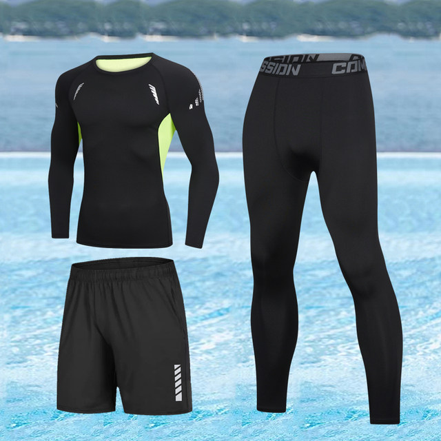 Swimsuit suit men full body sun protection long sleeve trousers swimming trunk beach swimming top surf snorkeling jellyfish diving suit