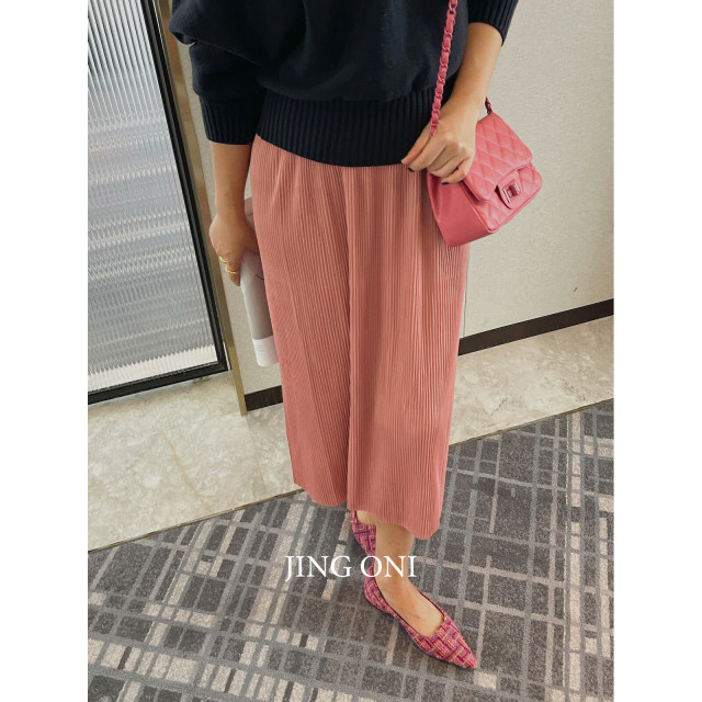High waist draped pleated skirt for women mid-length 2025 new straight pencil slimming Korean version versatile color A-line