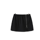 Spring cotton one-piece zipper small butt curtain sweatshirt skirt slit yoga sports running cover strap base elastic skirt