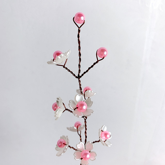 Romantic cherry blossom material package DIY hand-woven bouquet cherry blossom simulation flower four-leaf petals
