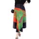 Women's summer 2025 new printed pleated large hem skirt irregular skirt comfortable casual loose large size
