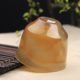 Pure natural fine Brazilian jade agate cup folding waist cup tea cup tea set wine glass ornaments universal pure handmade fine sculpture