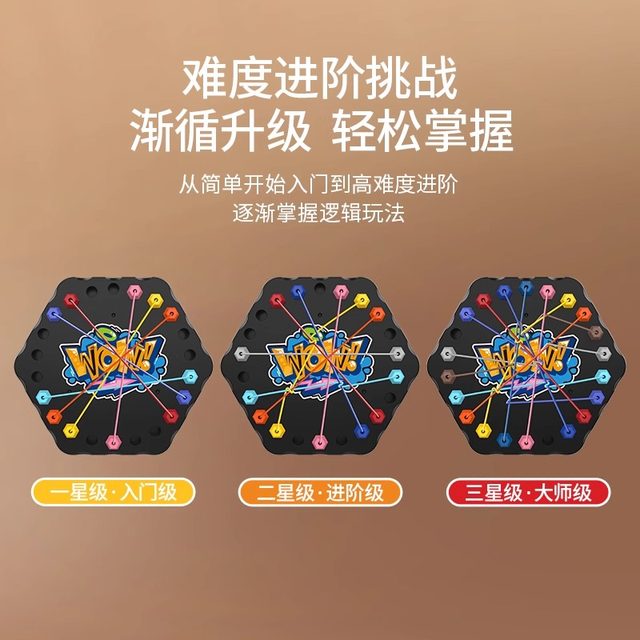 Unlocking the rope challenge thinking training concentration two-person battle parent-child interactive puzzle board game children's toys
