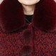 Grandma's winter coat for women, mid-length, thickened velvet clothes for the elderly, fashionable mother's autumn and winter imitation mink velvet coat