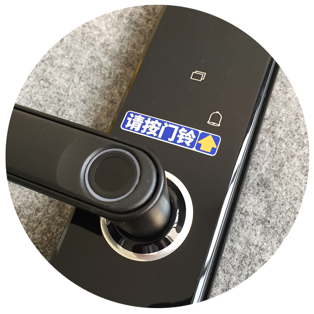 Please hold the doorbell mini trumpet prompt, sticker fingerprint password lock smart lock electronic lock car door lock indicator post
