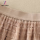 Mid-length mesh cake skirt women's versatile large sport skirt high-end temperament slim and high-waisted A-line skirt