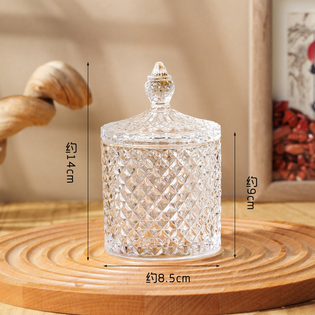 Natural crystal purification degaussing bowl ornaments white crystal gravel bracelet degaussing stone glass bowl jewelry storage box
