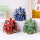 Natural crystal gravel glue nine-tailed fox resin creative crafts home office desk decoration ornaments