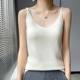 Sheep Fan 100% pure wool solid color casual front and rear V-neck thin belt wool knitted suspender vest for women