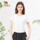 Camel women's short-sleeved T-shirt 2025 summer new style slim sun protection and cool breathable elastic shoulder t-short top
