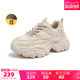 Camel dad shoes women's shoes 2025 autumn new breathable sneakers women's retro versatile thick-soled casual shoes