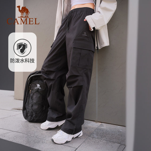 Camel sports work pants for women 2025 spring woven casual women trousers outdoor water-repellent hiking hiking pants