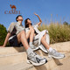 Camel aperture sneakers for women's retro jogging shoes 2025 spring and summer new men's and women's shoes mesh breathable running shoes
