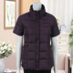 Middle-aged women's winter down jackets, half-sleeved jackets, middle-aged and elderly autumn short-sleeved vests, women's mom tops