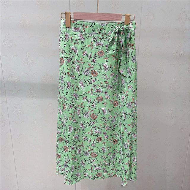 Skirt, summer women's boutique sweet French bow tie, slim and versatile trendy fishtail skirt