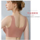 Mom's underwear bra for middle-aged and elderly women's front open-button vest type steel ring-free large-size bra summer thin style