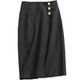 G491 solid color high waist slim slim button hip skirt spring new commuter OL workplace style women's skirt skirt