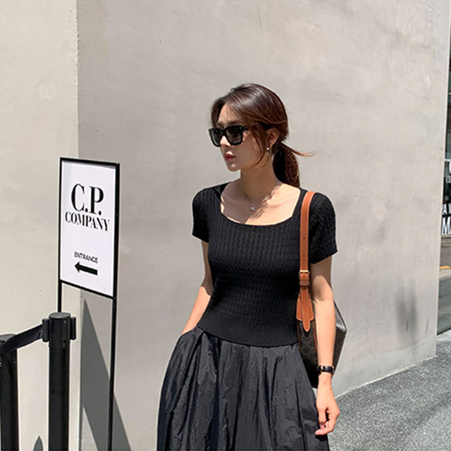 2025 spring and summer new high-waisted flower bud skirt large size women's mid-length A-line lantern skirt high-end large pocket skirt