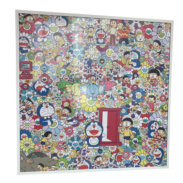 Murakami Takashi puzzle frame 1000 pieces 51*73.5 Doraemon sunflower puzzle photo frame Doraemon puzzle frame
