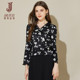 Black retro fashion floral shirt for women 2025 spring and autumn new loose lazy style shirt romantic lace top
