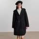 Basic House/Baijia Good Academy Fenglian Hat Double -sided Wool Woman 2024 Winter long coat