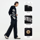 Shuiyunjian black v-neck knitted cardigan jacket for women with layered thick sweaters loose and can be worn outside design sense 2025 spring
