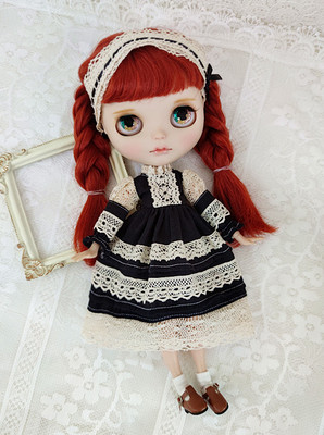 taobao agent Blythe small cloth OB24 Azone LICCA spot retro lace as an old sense skirt