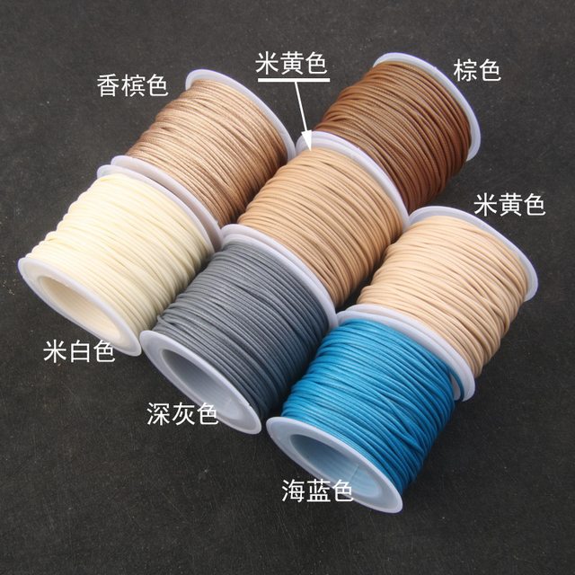 Small roll of Wenwan wax leather rope wax thread wax rope Korean wax rope bracelet braided rope necklace pendant rope DIY pendant rope