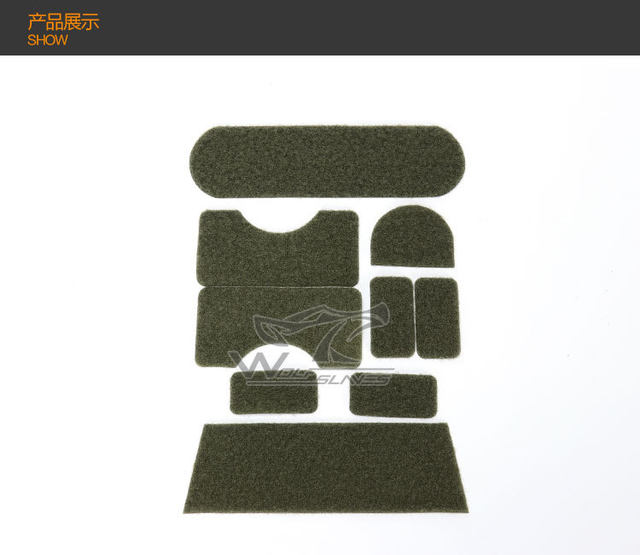 
Mickey helmet Velcro 9 pieces, FAST helmet 5 pieces, helmet rough side Velcro, helmet accessories