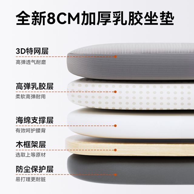 Office chair, computer chair comfortable for a long time to sit and home staff conference, seat seat backbone lift and transfer chair
