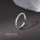 999 sterling silver candy paper ring for women index finger ring light luxury tail ring niche design sense circle opening ring