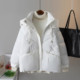 Short 2024 new winter down cotton coat Korean style loose thickened bread coat small man cotton coat