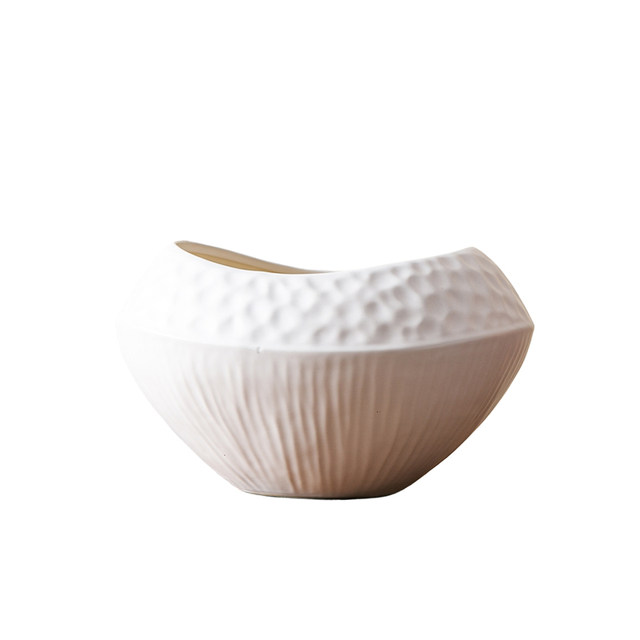 New Chinese-style ceramic flowerpot ornaments for the living room, simple earth-cultured flower pots, Wabi-sabi style, Song Dynasty aesthetics, Zen home decoration