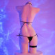 Nijihub leather bikini patent leather print strap underwear two -dimensional three -point home clothing pajamas

