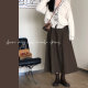 Mao Li Xiaoshi retro, old temperament casual half body A -line medium long skirt female autumn
