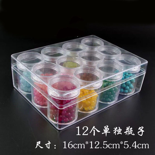 High transparent acrylic 6 grids 12 grids 16 grids 18 grids jewelry Buddhist bead display box Sanzhu cultural relics storage box