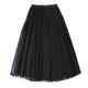 Retro Spring Autumn New A -line Skirt Skirt Skirt Big Powder High -waisted Metro Mid -long Long Skirt Spring

