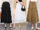 
2025 summer new style sweet lace hollow mid-length large hem skirt for women with high waist covering belly and slim skirt