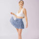 Korean super short skirt for women in summer high waist anti-exposure yoga fitness exercise mesh pleated puff tennis skirt

