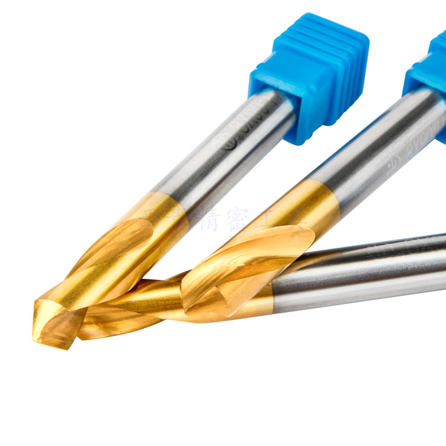 Super hard cobalt-containing titanium plating centering drill extended fixed point drill 6090 degree machining center drilling chamfering knife drilling knife
