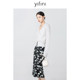 Yifini/Yifei simple commuting print mid-length pencil skirt for women's spring and autumn new versatile skirt